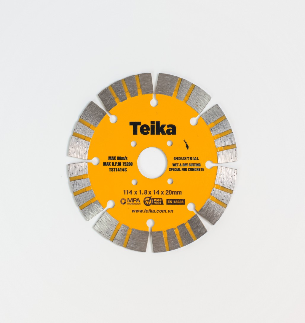 Lưỡi cắt tường, bê tông Teika 114mm